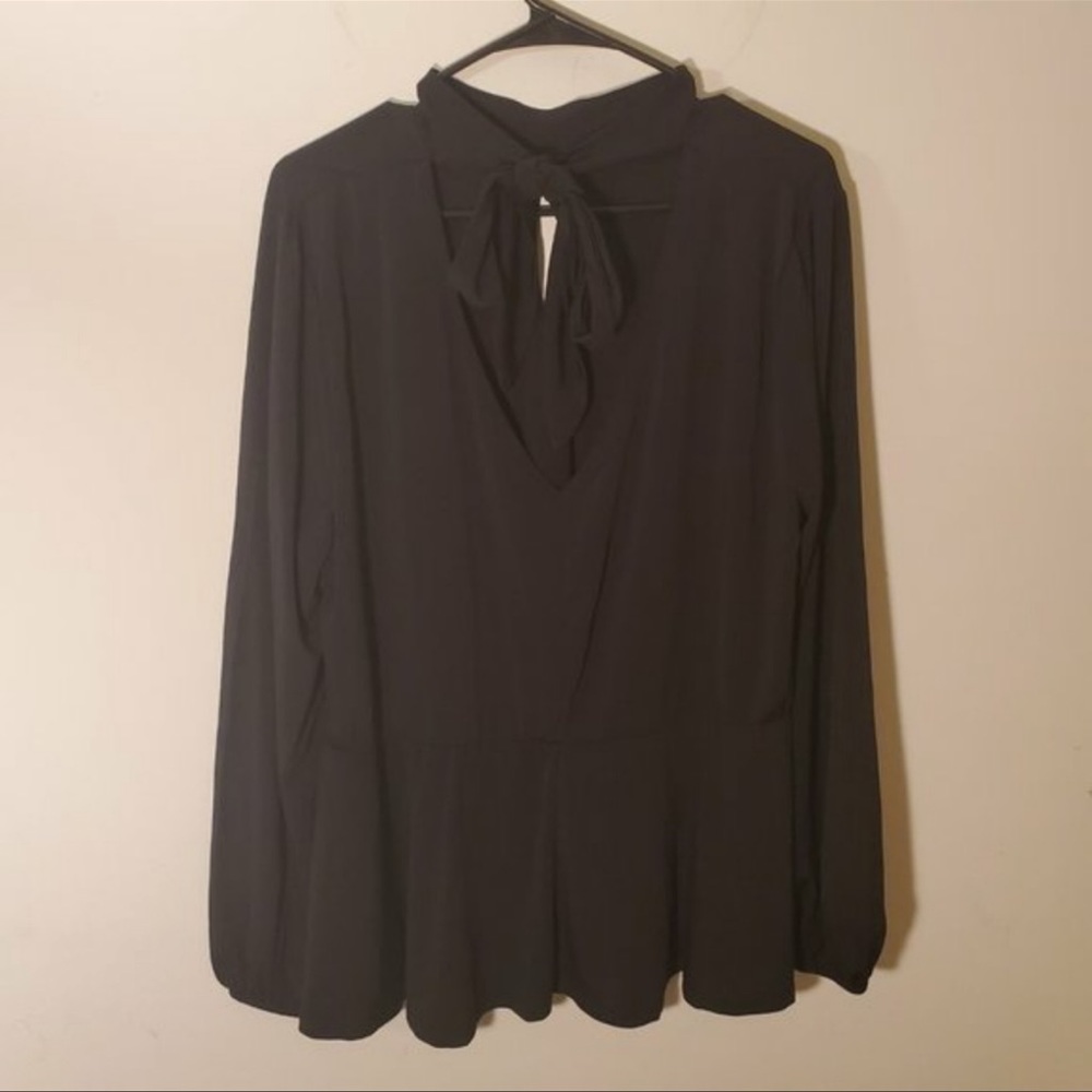 NWT ELOQUII - Plus Size Cutout Jersey Peplum Top